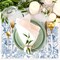 50 Pack Flower Bird Paper Place Mats Blue White Hydrangea Branches Disposable Placemat